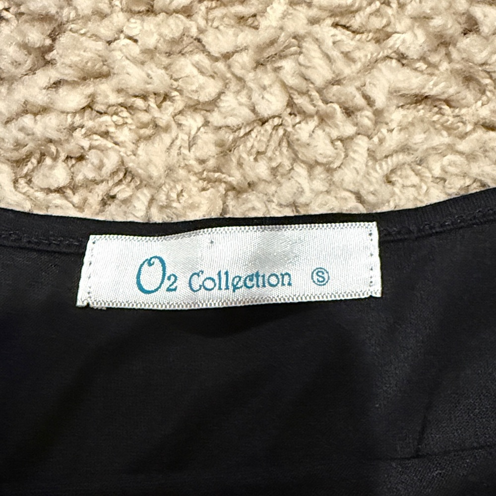 O2 Collection Black Lace Trim Slip Dress Small - Picture 2 of 6